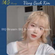 [Có tặng kẹp tóc ]  Thuốc nhuộm tóc màu vàng bạch kim chiết xuất thảo dược,tặng kèm oxy